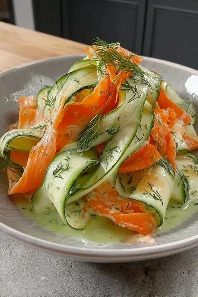 Carrot & Cucumber Ribbon Salad