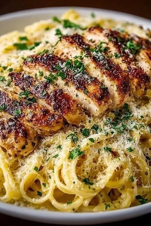 Chicken Garlic Parmesan Pasta
