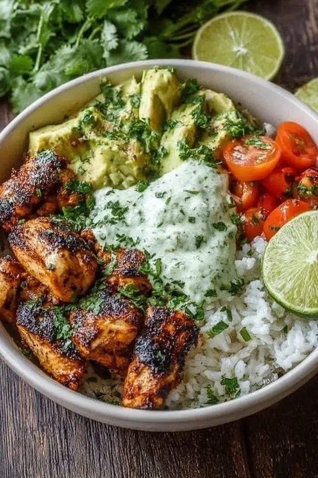 Cilantro Lime Chicken Bowls