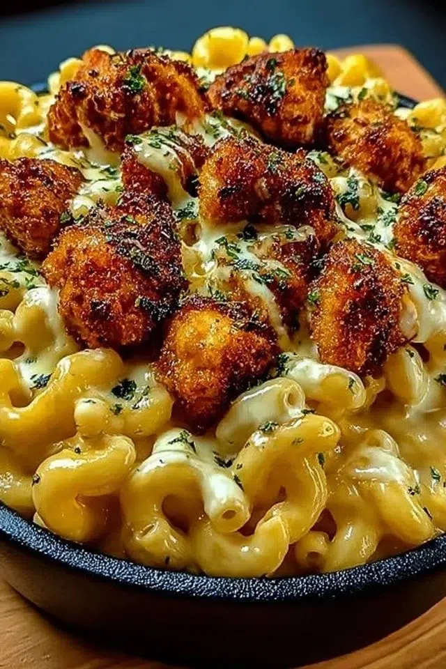 Creamy Honey Pepper Chicken Mac and Cheese Delight