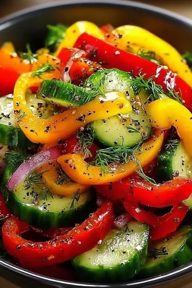 Cucumber Sweet Pepper Salad