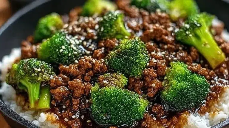 Delicious ground beef and broccoli stir-fry ready in 20 minutes
