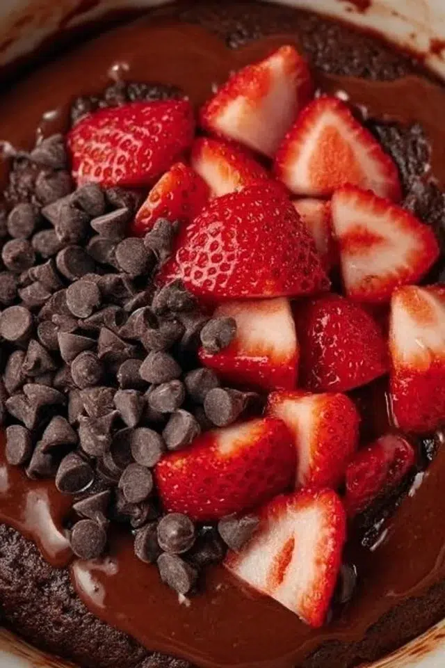 Double Chocolate Strawberry Muffins