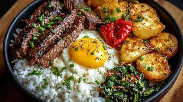 Plate of easy clean high-protein meals for healthy eating