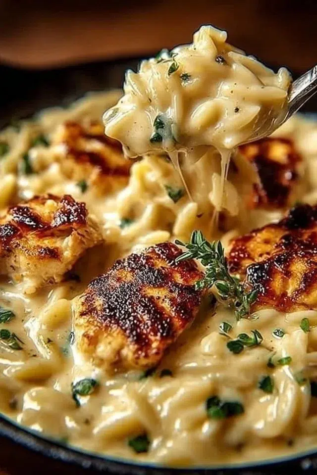 Easy Marry Me Chicken Orzo That's Creamy and Delicious