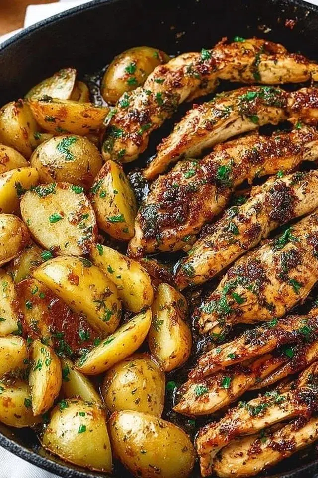 Garlic Butter Chicken with Potatoes
