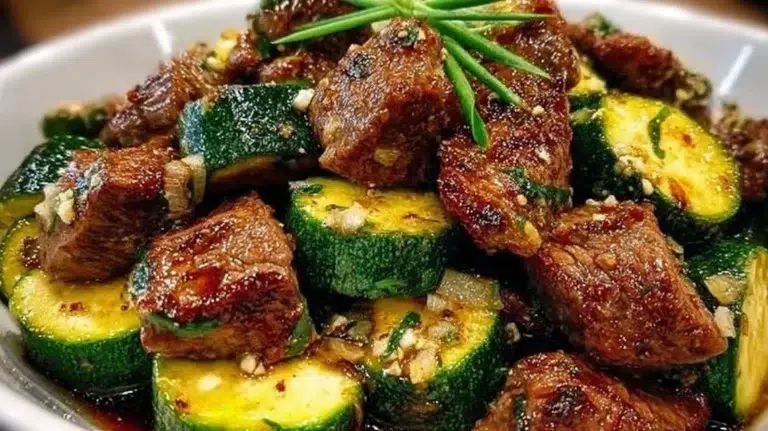 Delicious Garlic Butter Steak Bites cooked to perfection in 15 minutes.