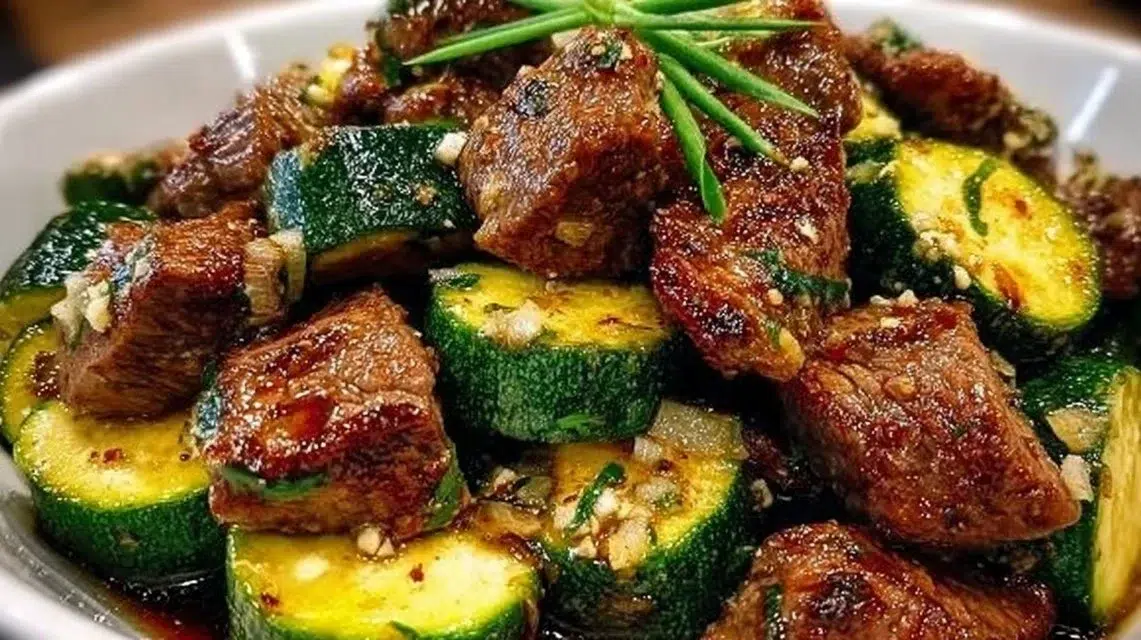 Delicious Garlic Butter Steak Bites cooked to perfection in 15 minutes.