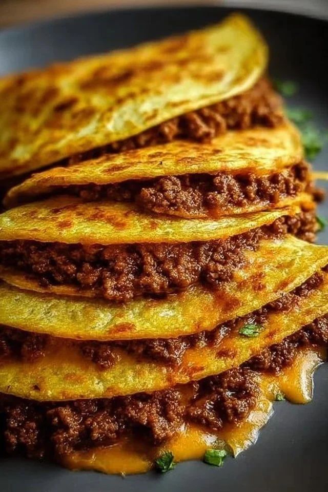 Ground Beef Baked Tacos