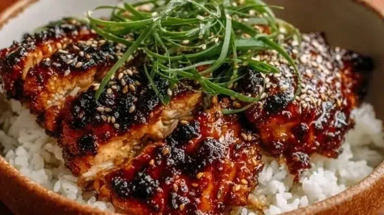 Honey BBQ Chicken Thighs on a grill, showcasing marinated chicken in BBQ sauce