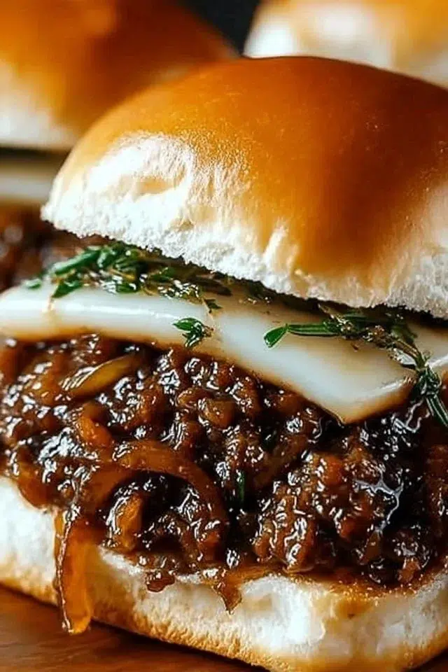 Irresistible French Onion Beef Sloppy Joes