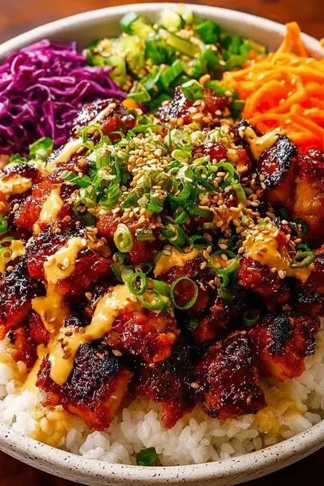 Korean BBQ Chicken Bowls (Easy Weeknight Recipe!)