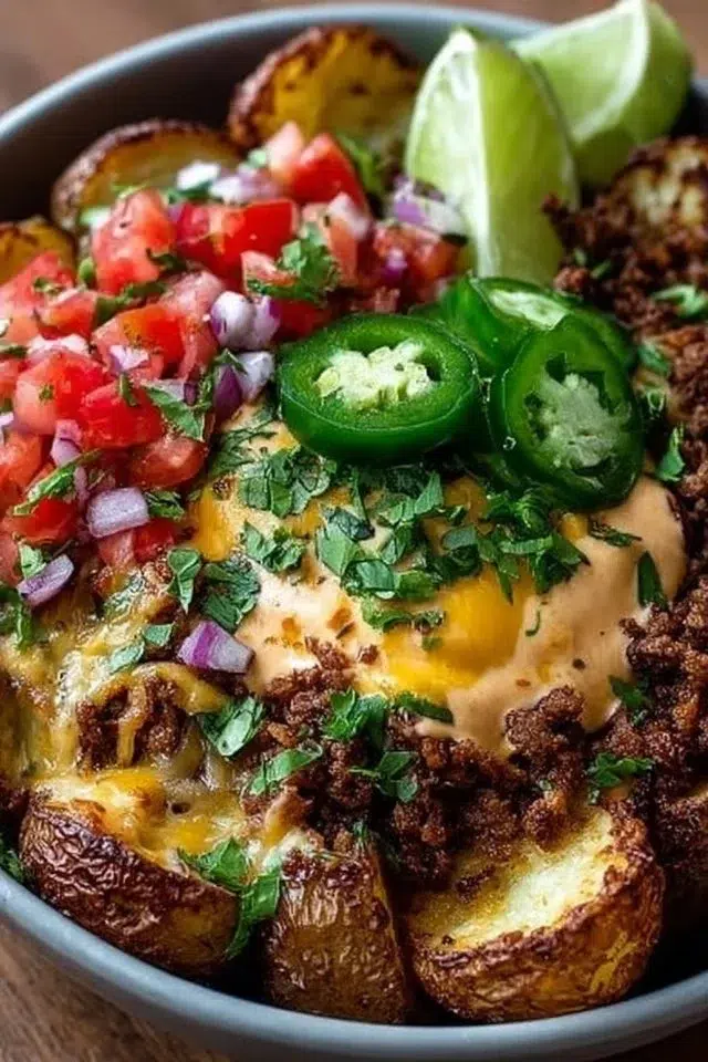 Loaded Fiesta Potato Bowls