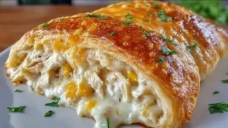 Delicious Melt-in-Your-Mouth Cheesy Chicken Crescent Roll recipe