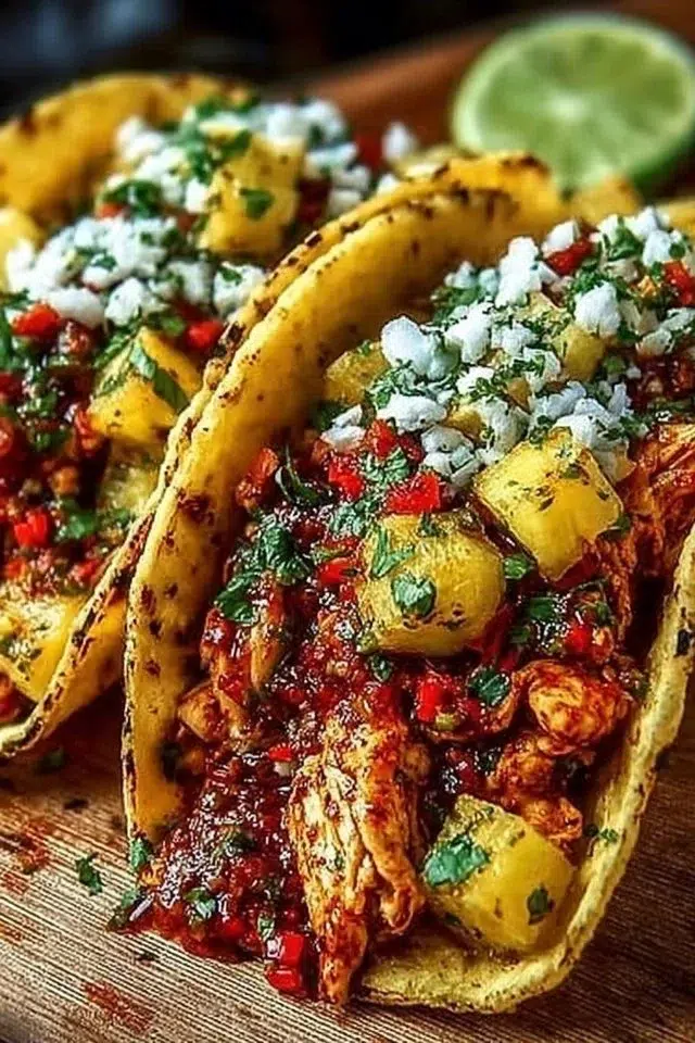 Pineapple Chicken Tacos