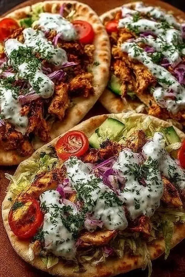 Sheet Pan Chicken Pitas with Fresh Herb Ranch Slaw