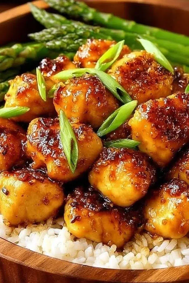 Simple Honey Mustard Chicken with Asparagus