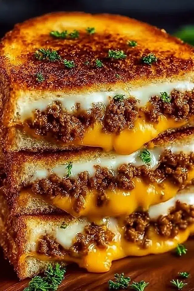 The Ultimate Cheesy Ground Beef Melt
