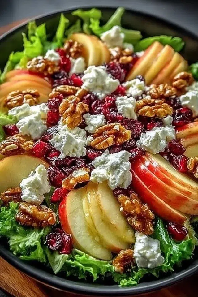 Vibrant Honeycrisp Apple Feta Salad for Cozy Fall Days