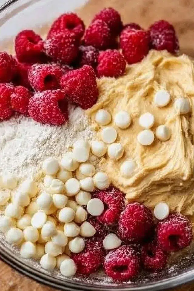 White Chocolate Raspberry Muffins