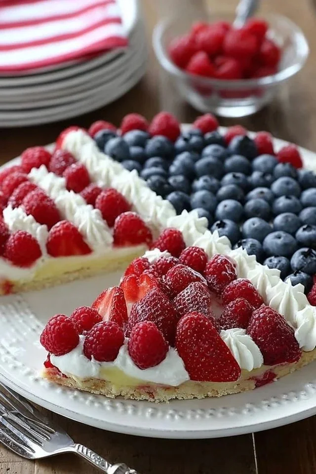 American Flag Fruit Pizza