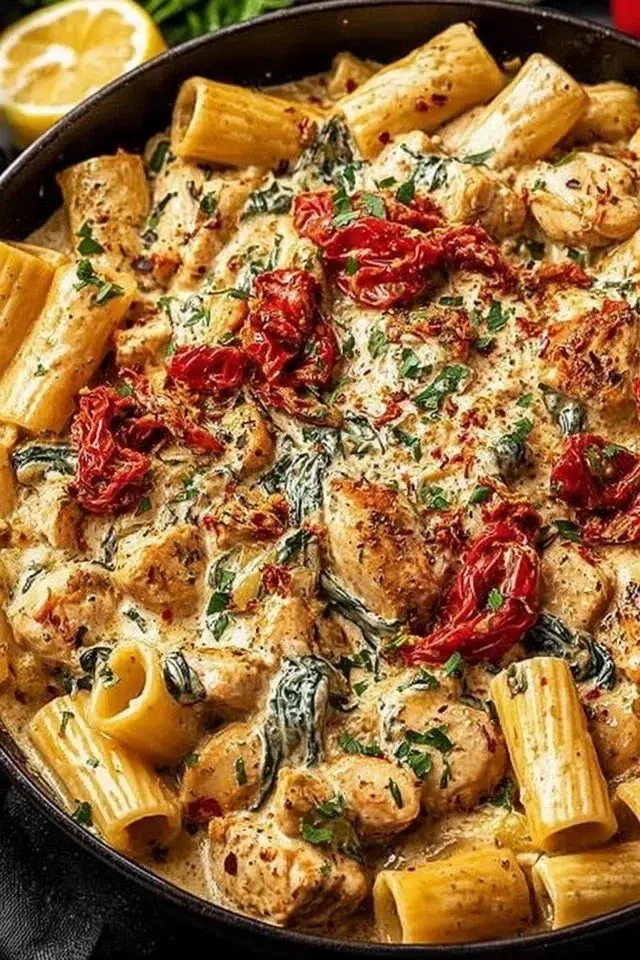 Best Tuscan Chicken Pasta