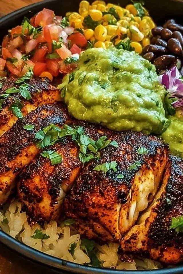 Blackened Fish Taco Bowls: A Flavor Explosion Awaits!