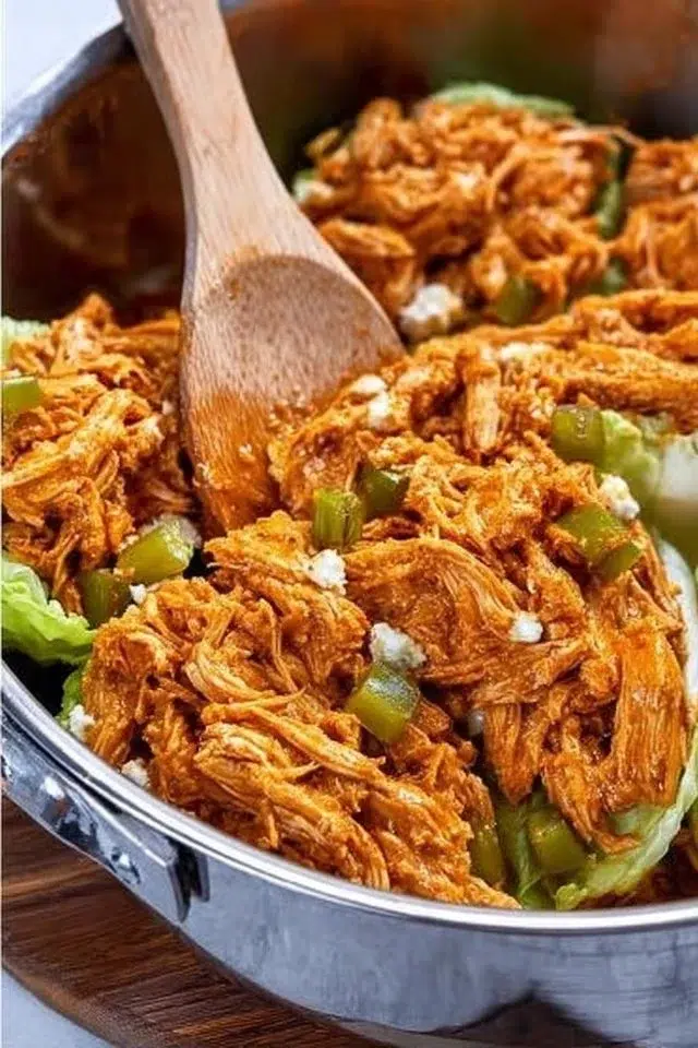 Buffalo Chicken Lettuce Wraps
