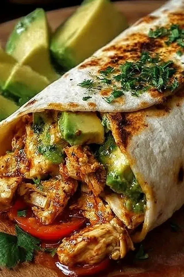 Chicken Avocado Wraps