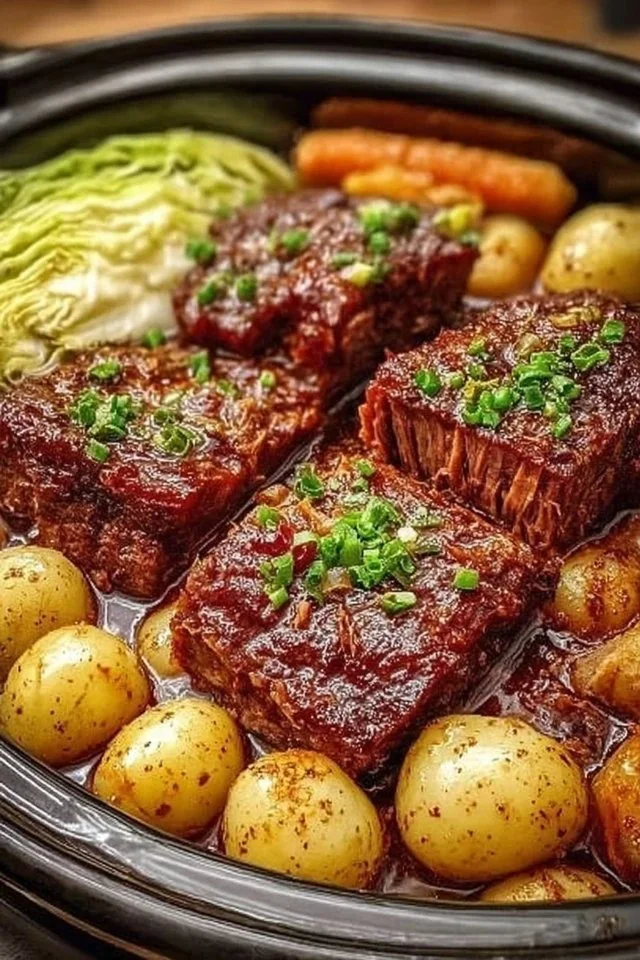 Cozy Slow Cooker Corned Beef and Cabbage Recipe Easy Comfort Meal