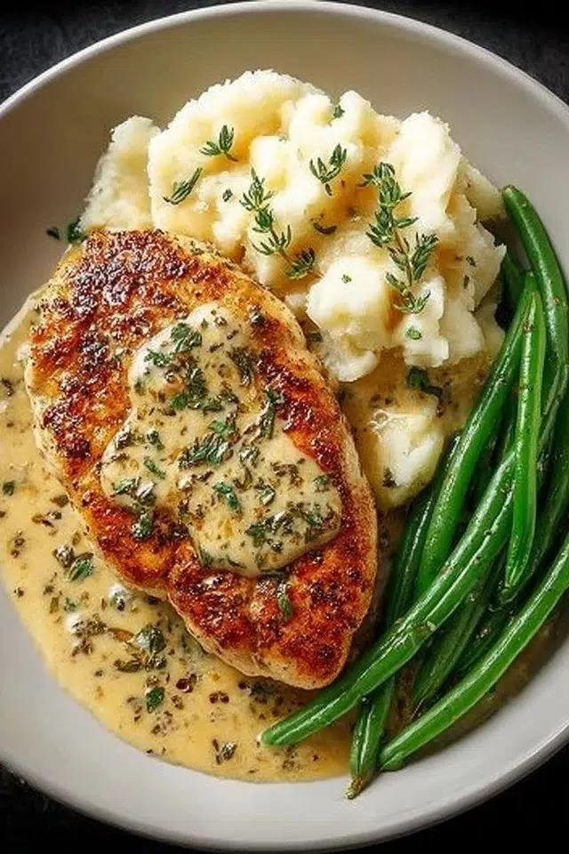 Creamy Garlic Parmesan Chicken Cutlets
