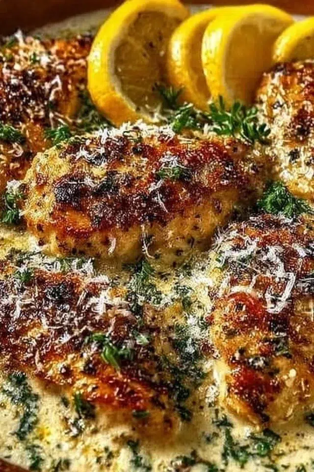 Creamy Lemon Chicken with Parmesan Sauce