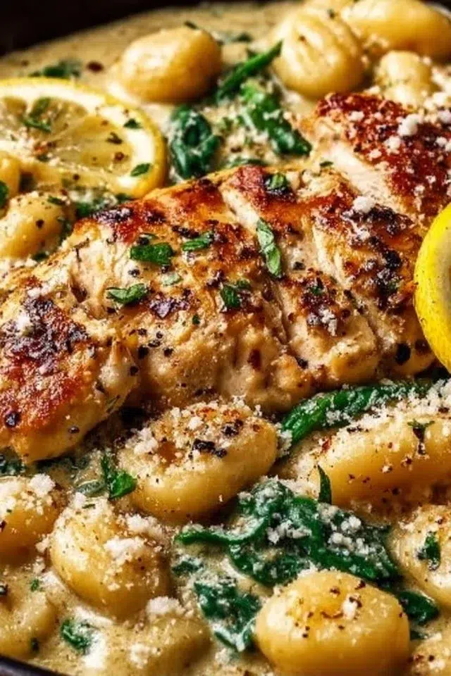 Creamy Lemon Parmesan Chicken Gnocchi