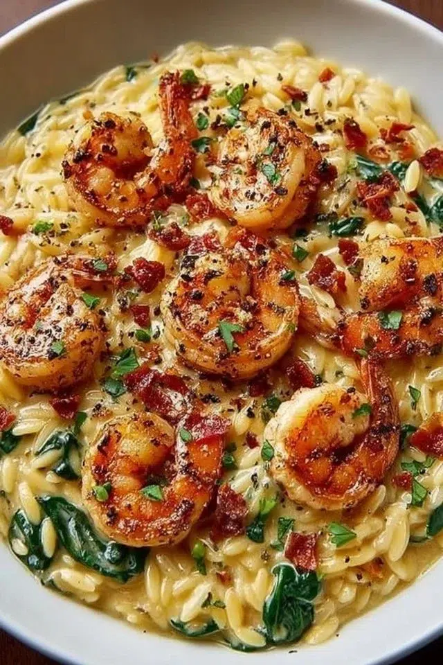 Creamy Shrimp Orzo
