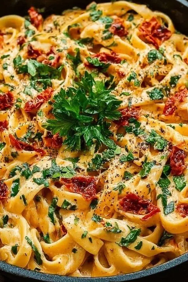 Creamy Vegan Sun-Dried Tomato Pasta