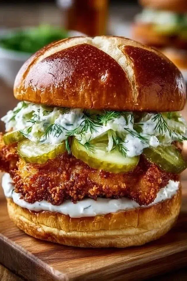Crispy Dill Chicken Sandwich Recipe