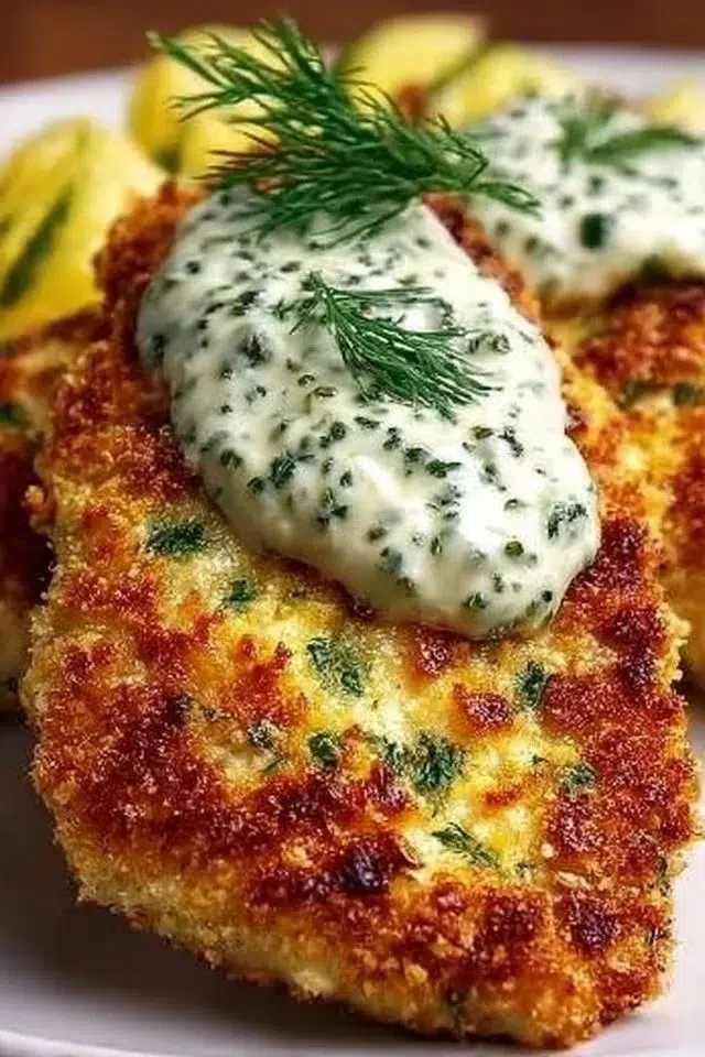 Crispy Dill Pickle Parmesan Chicken
