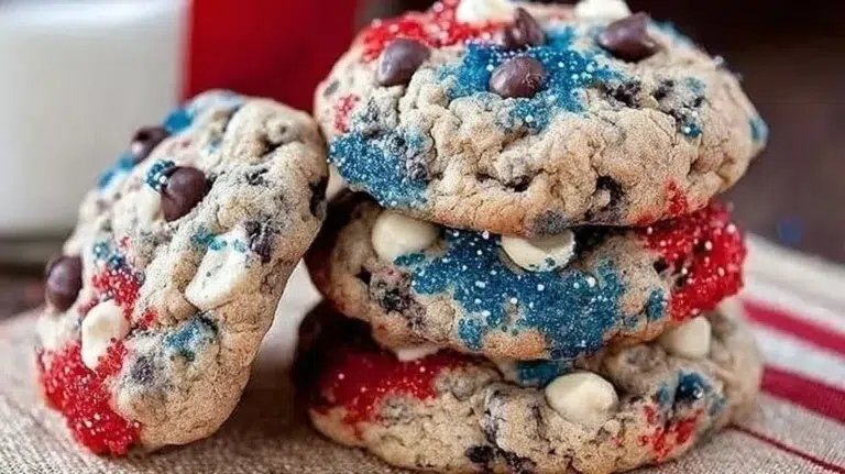 Delicious Fireworks Cookies and Cream Cookies on a festive platter