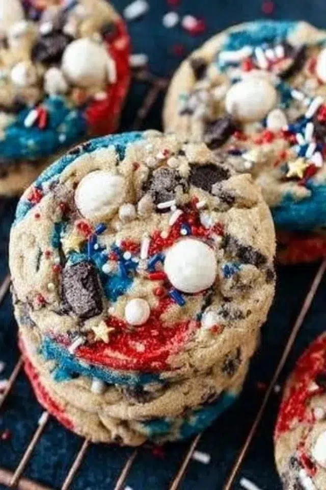 Fireworks Cookies and Cream Cookies