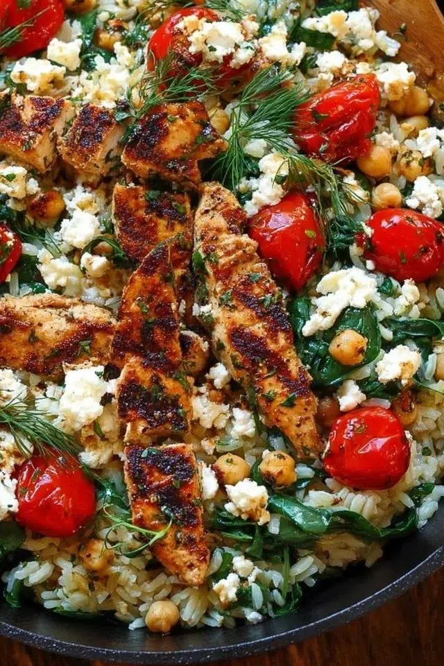 Greek Chicken with Lemon Rice