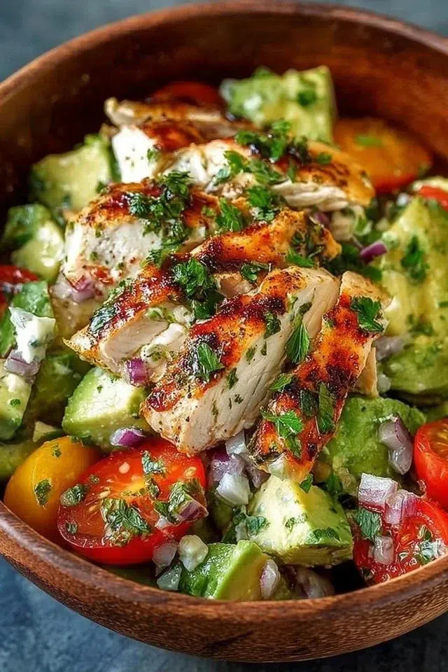 Healthy Avocado Chicken Salad