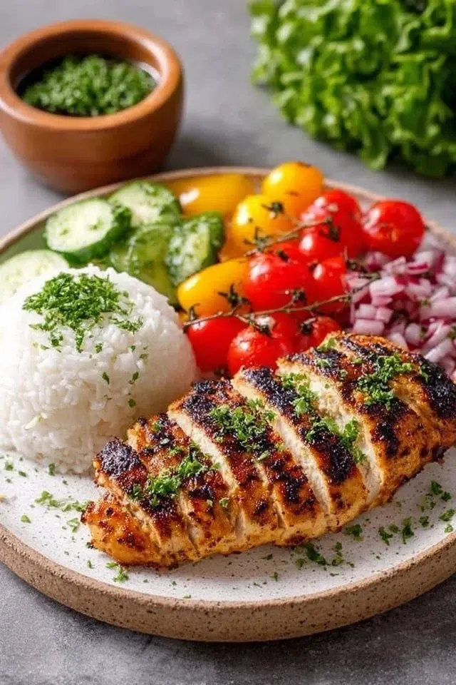 Healthy Grilled Chicken Plate