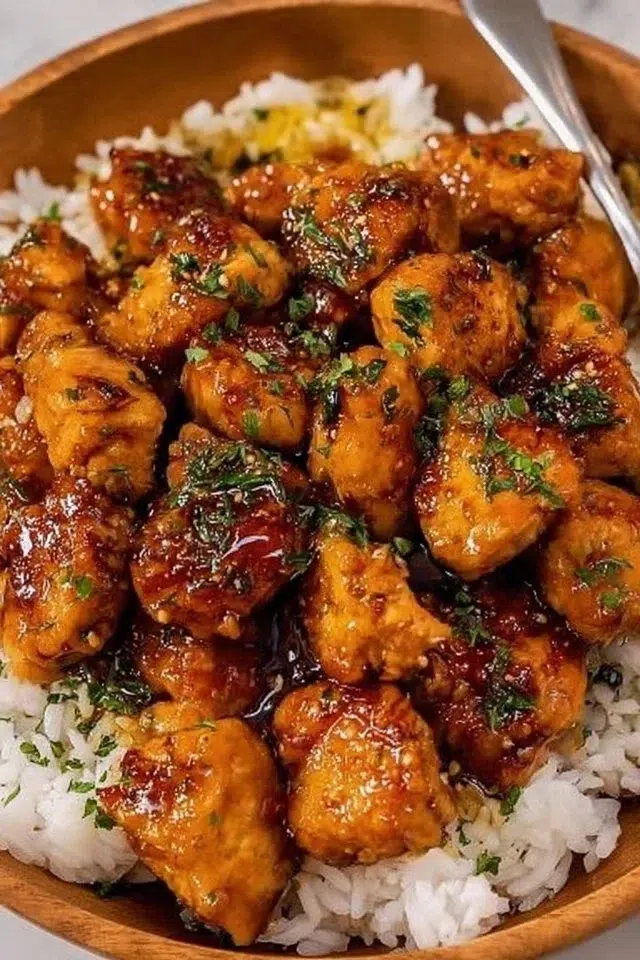Honey Garlic Chicken Bites