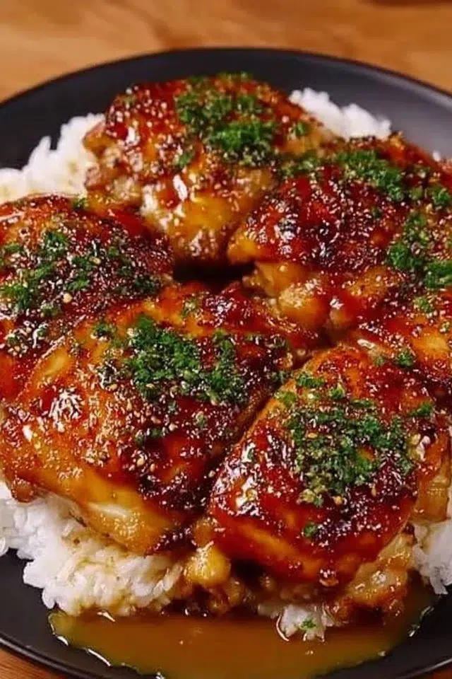 Honey Garlic Lemon Pepper Chicken Thighs