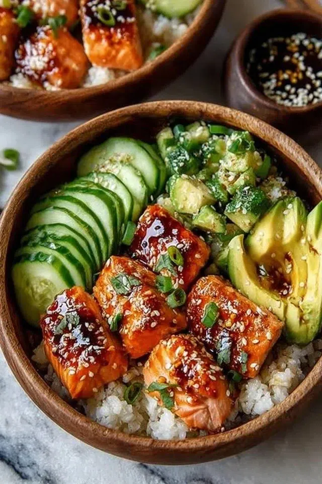 Honey Glazed Salmon Bowls: Your Quick, Healthy Dinner Solution