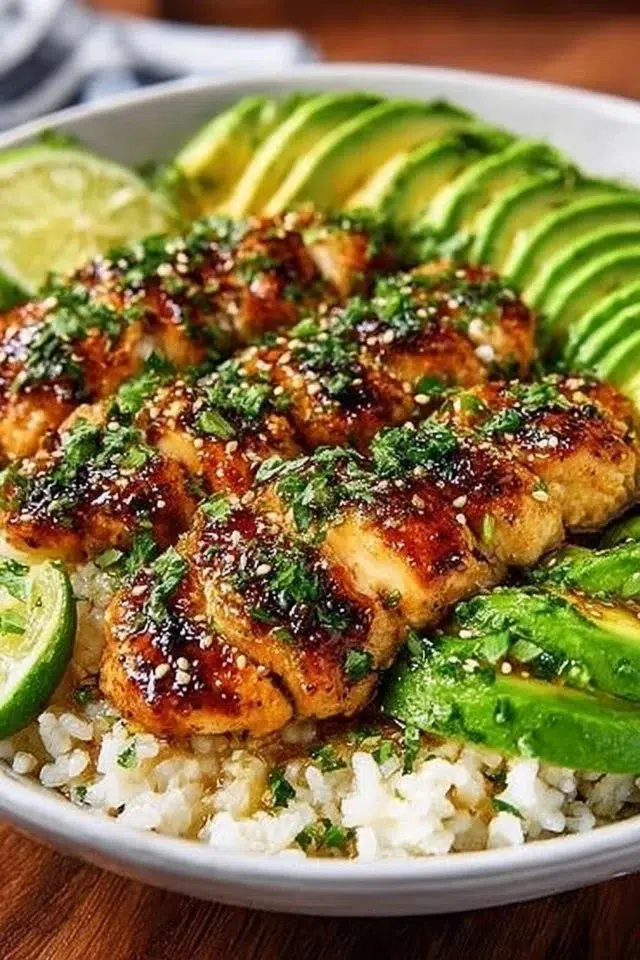 Honey Lime Chicken Avocado