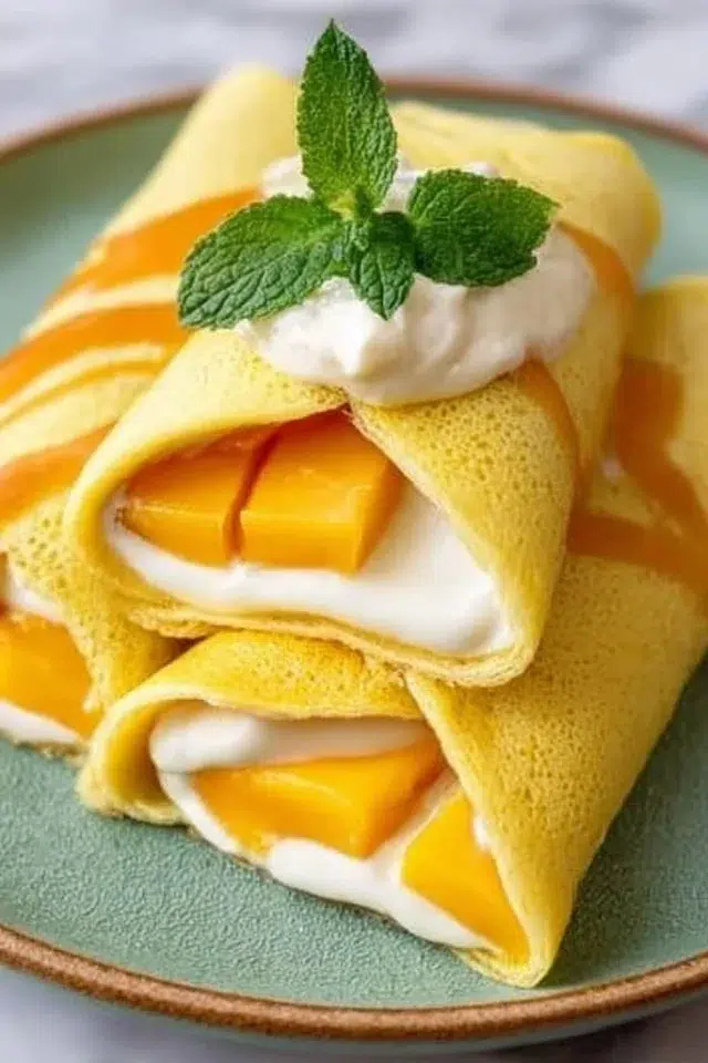 Hong Kong Style Mango Pancake