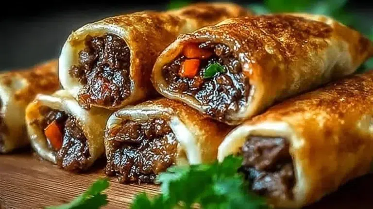 Keto Philly Cheesesteak Roll Ups stuffed with cheese and meat