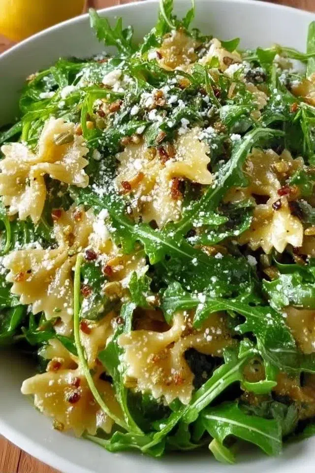 Lemon Arugula Pasta Salad Recipe