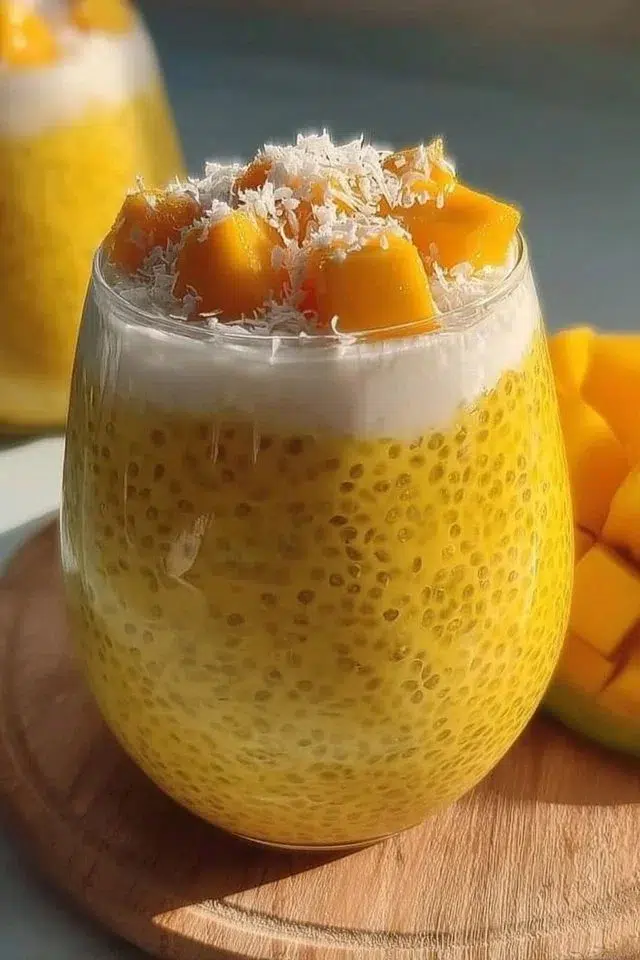 Mango Sago Dessert Pudding